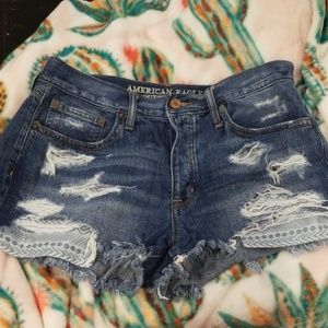 AE denim Vintage HI-Rise festival shorts